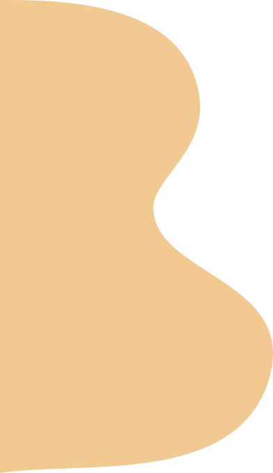 オレンジ色のふにゃふにゃしたシェイプ